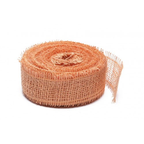 Bande de jute cerise