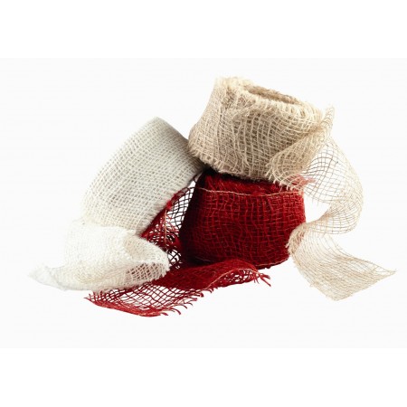 Bande de jute blanchi