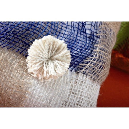 Bande de jute blanchi