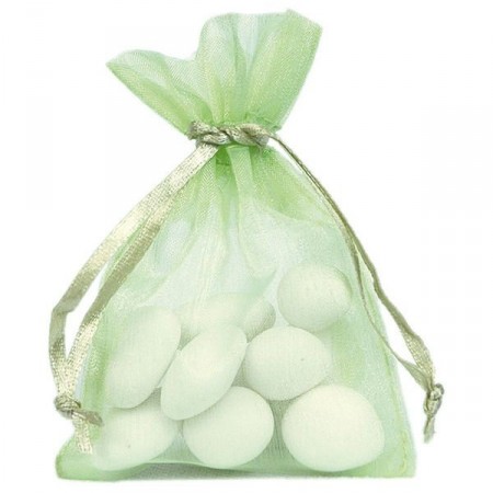 Sachets dragées Organdi couleurs x 10