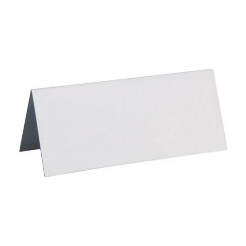 Marque-place rectangle argent