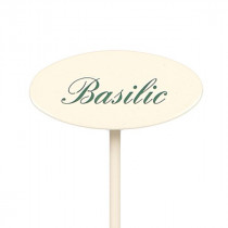 Etiquette jardin en métal Basilic