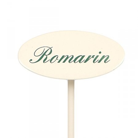Etiquette jardin en métal Romarin