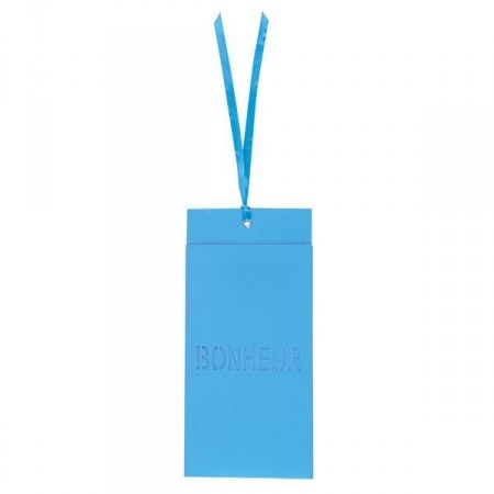 Carte bonheur avec ruban en satin x 6