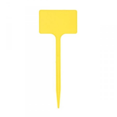 5 Etiquettes polypropylène jaune - 20 / 5x8cm