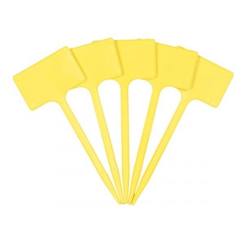 5 Etiquettes polypropylène jaune - 20 / 5x8cm