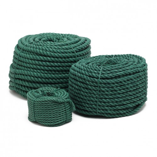 Vert Polypropylène Corde tressée résistant aux intempéries Résistant UV-stable fibre synthétique Vert Polypropylène Corde tressée résistant aux intempéries Résistant UV-stable fibre synthétique