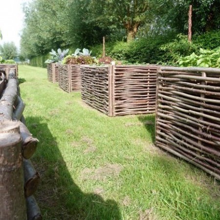 Carré Potager en noisetier tressé 90 cm