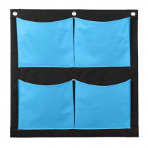 Mur vegetal 4-poche bleu 2
