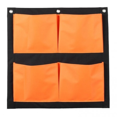 Mur Végétal 4 Poches Orange