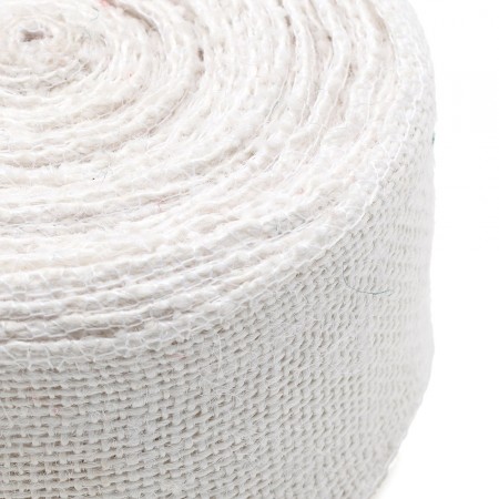 Bande de jute blanc pur 10mx6cm