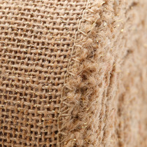 Ruban tissu lurex en jute 10m x 6cm 2