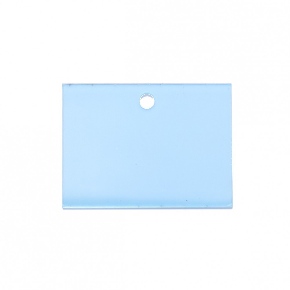 Etiquette transparente 9,5 x 7cm ép. 3 mm