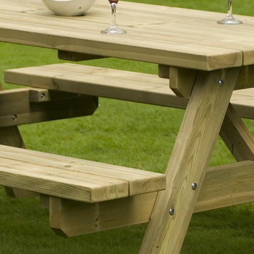 Table Jardin Table Bois 6 Personnes
