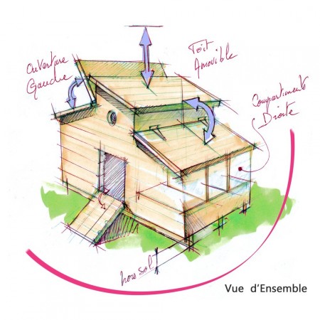 Poulailler Jardin - Plan ensemble