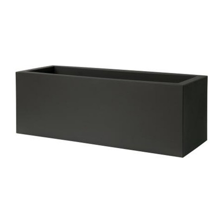jardiniere Noire d'exterieur en plastique 80 cm