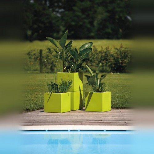 Jardiniere Bac a Fleur exterieur Cube 40cm