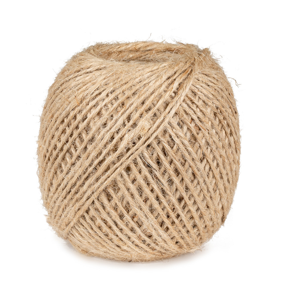 Corde de corde de ficelle de jute naturelle de 2 mm, emballage