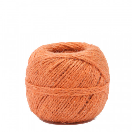 Ficelle orange, Jute fil 2 mm 75 m