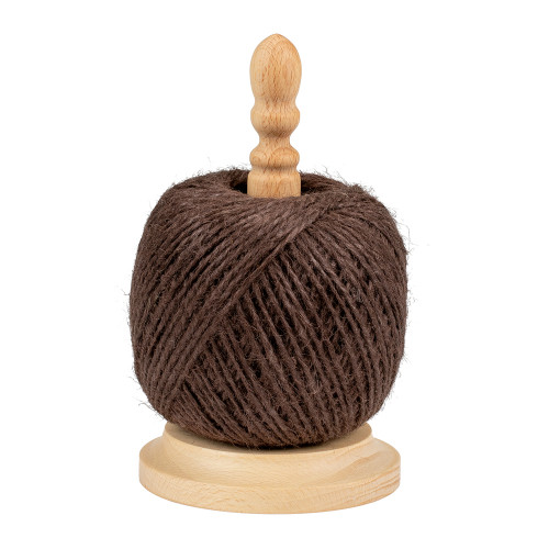 Ficelle jute 2mm ±150m couleur sur dévidoir hêtre