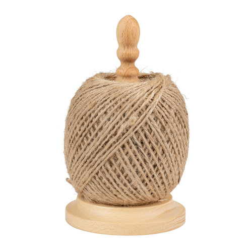 Ficelle jute 2mm ±150m couleur sur dévidoir hêtre