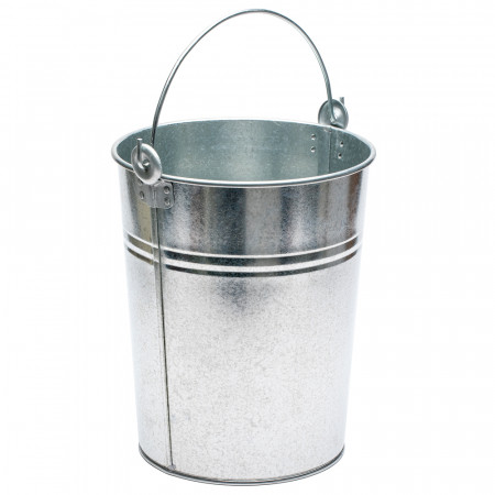 seau jardinage en zinc galvanisé 13l