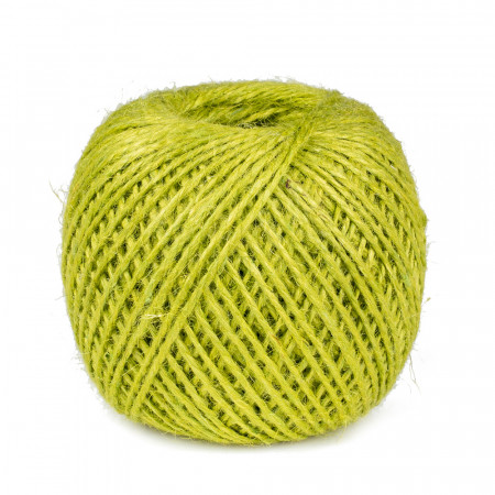 Ficelle de jute Vert Pomme 2 mm 150 m
