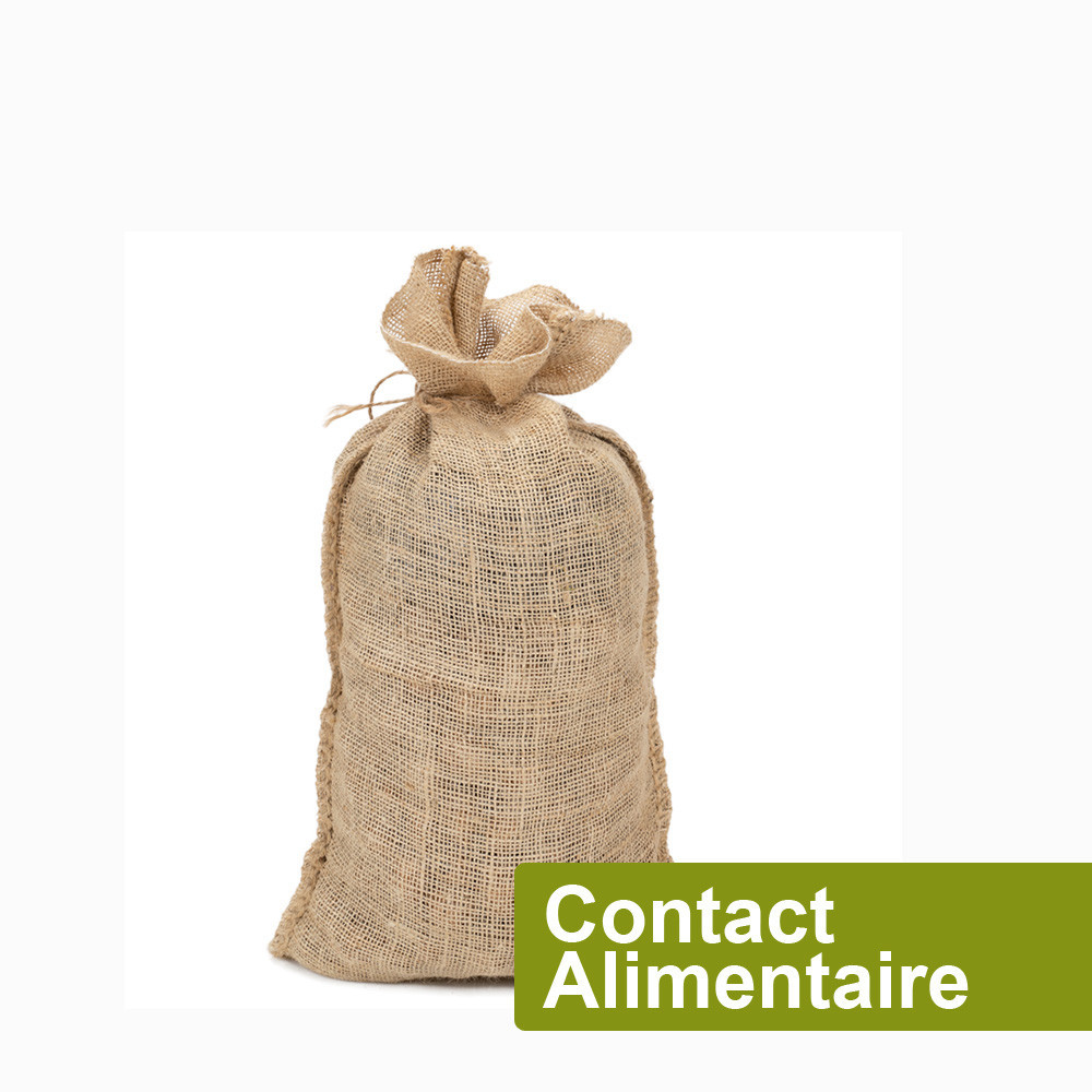 150 x 200 mm, naturel clair Petit sac en toile de jute