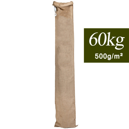 Sac en jute long 60kg, 40x235cm 500g/m²