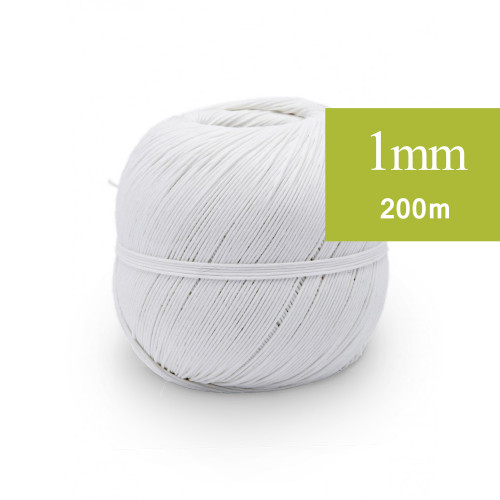 Ficelle de Lin 1mm blanc