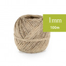 Ficelle de Lin, fil Naturel 1mm 100m