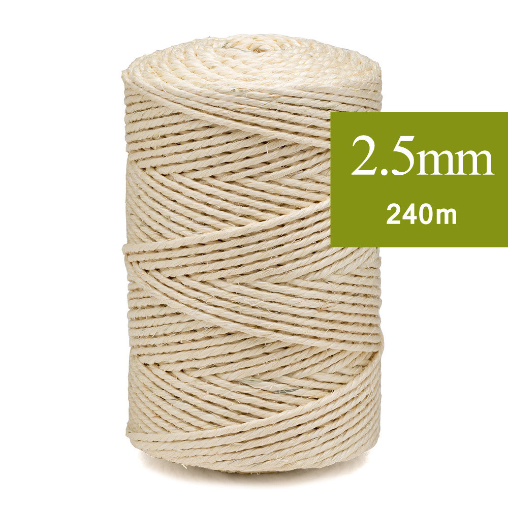 Corde de jute de 8 mm 30 pieds, corde de jute naturelle, ficelle