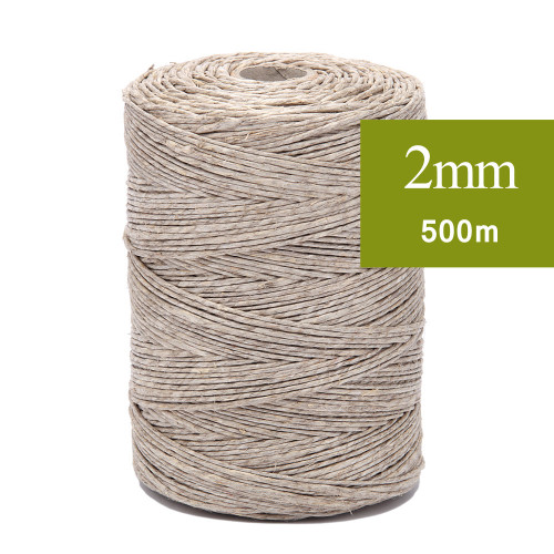 Ficelle de lin Naturel 2mm, fil de lin 500m