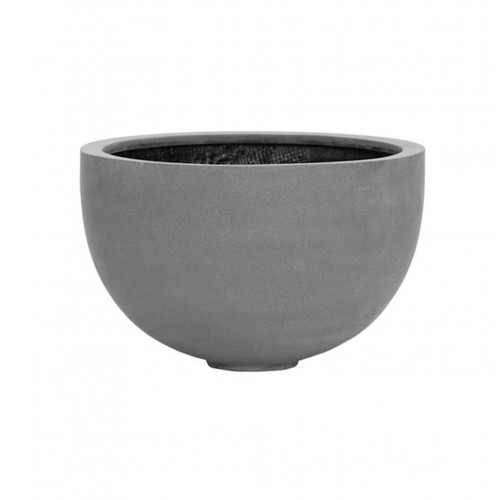 pot large design pour deco d'exterieur, bol fiberstonegris 45 cm