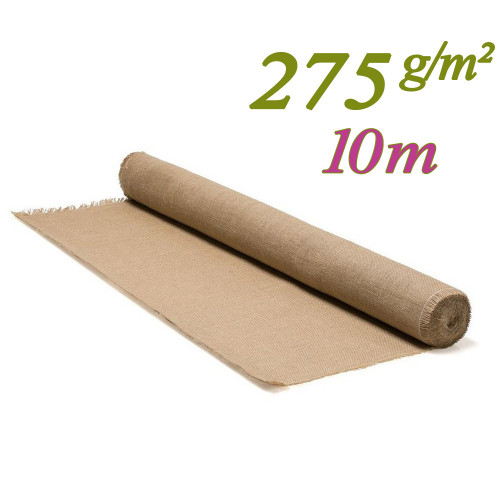 Toile de jute tissage serré 275g/m² pour décoration intérieur et table