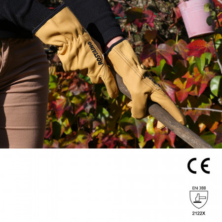 gants cuir jardinage