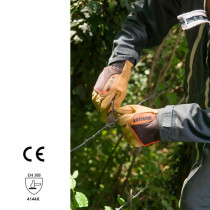 Gants agricole en cuir étanche, pose de cloture en barbelé 2