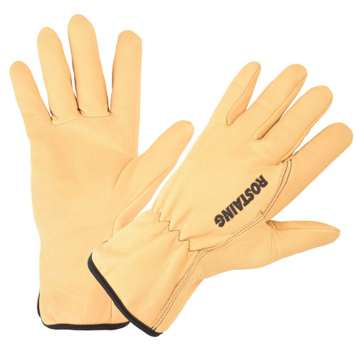 Gants de jardinage, gants d'élagage en cuir de chèvre rose - durabilité  respirante, avec gant épineux,XL