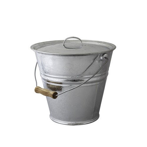 Seau à compost en métal avec couvercle 10 litres