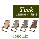 Chilienne en Teck Lasuré et Lin