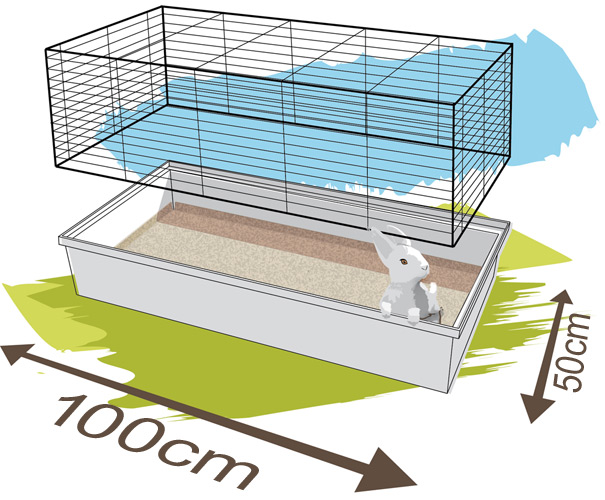 litière cage à lapin et hamster rouleau à découper