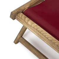 Fixation toile de Chilienne côté assise, vue de dessus Fixation toile de Chilienne côté assise, vue de dessus