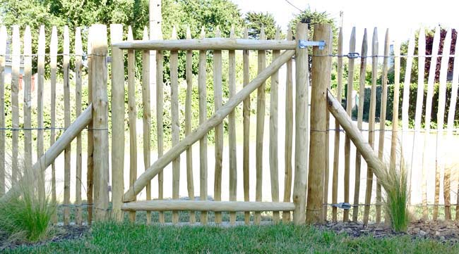 Cale portes en chêne massif avec corde en chanvre naturel