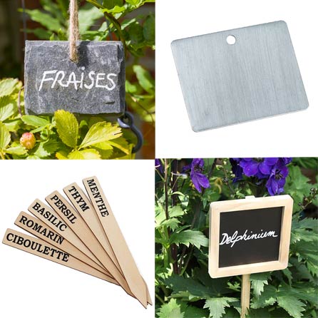 etiquette marque-plantes du jardin