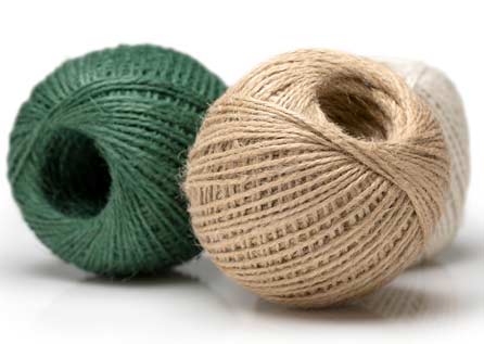 ficelle naturel et couleur en jute