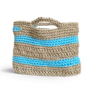 sac en ficelle macramé signé Luciana, taj lu