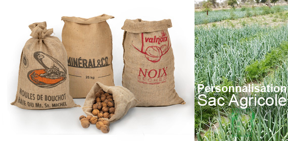 Sac personnalisé pour agriculture biologique certifiée